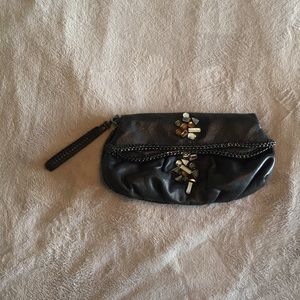 Vince Camuto Leather Jeweled Handbag